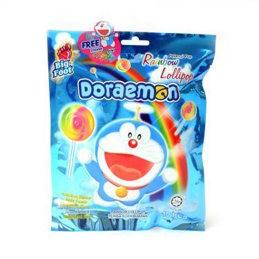 Big Foot Doraemon Rainbow Lollipop 24 x 100g