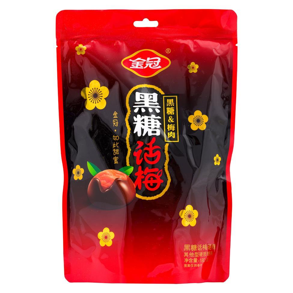 (Case) Golden Crown Brown Sugar Candy with Prune 金冠 黑糖話梅硬糖 180g*24