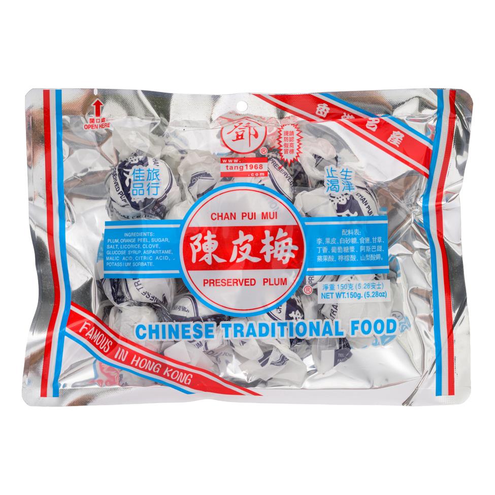Tang Hoi Moon Kee Chan Pui Mui Preserved Plum 鄧海滿記 陳皮梅 30 x 150g