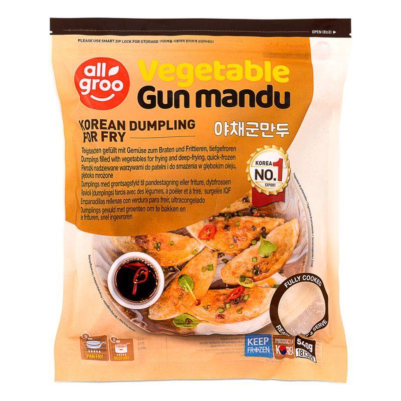 ❄️ Allgroo Vegetable Gun Mandu Korean Dumpling for Fry 야채군만두 12 x 540g