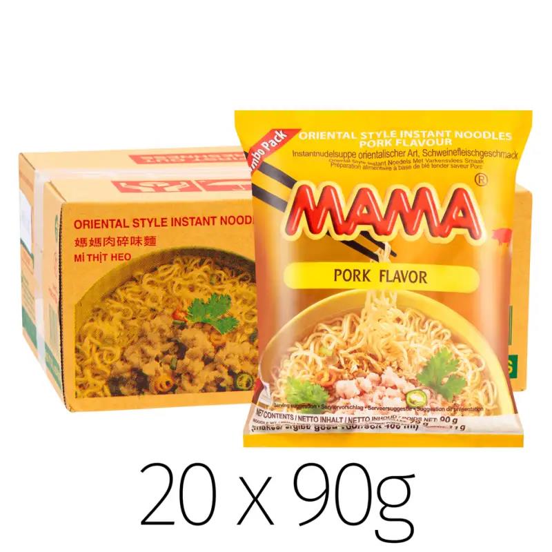 (Case) Mama Oriental Style Instant Noodles (Pork Flavour) Jumbo Pack 90g*20