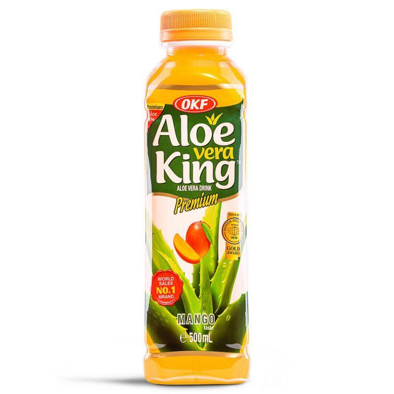 (Case) OKF Aloe Vera King Mango Flavoured Aloe Vera Drink 500ml*20