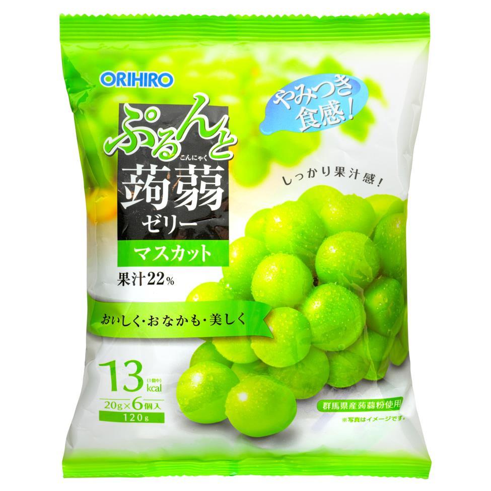 (Case) Orihiro Konjac Jelly (Muscat Grape) 120g*24