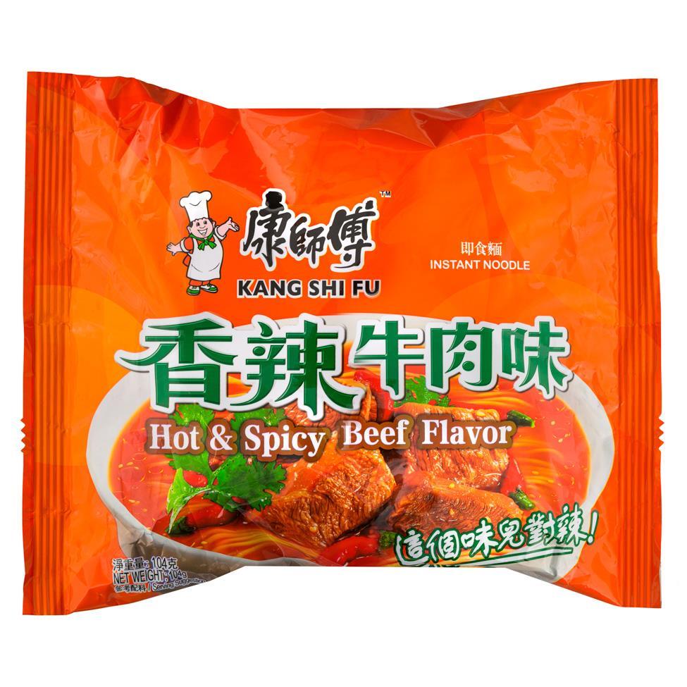 (Case) Master Kong Artificial Hot & Spicy Beef Flavour Noodle 康師傅 香辣牛肉麵 104g*30