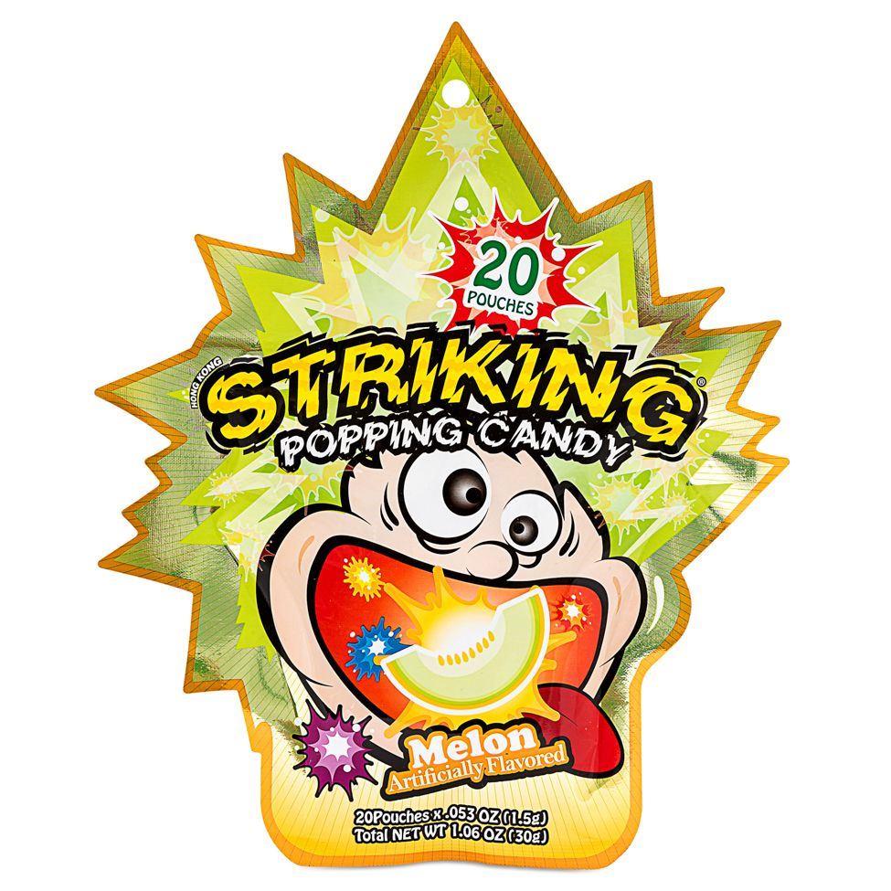(Case) Striking Popping Candy (Melon) 索勁 蜜瓜味爆炸糖 30g*48