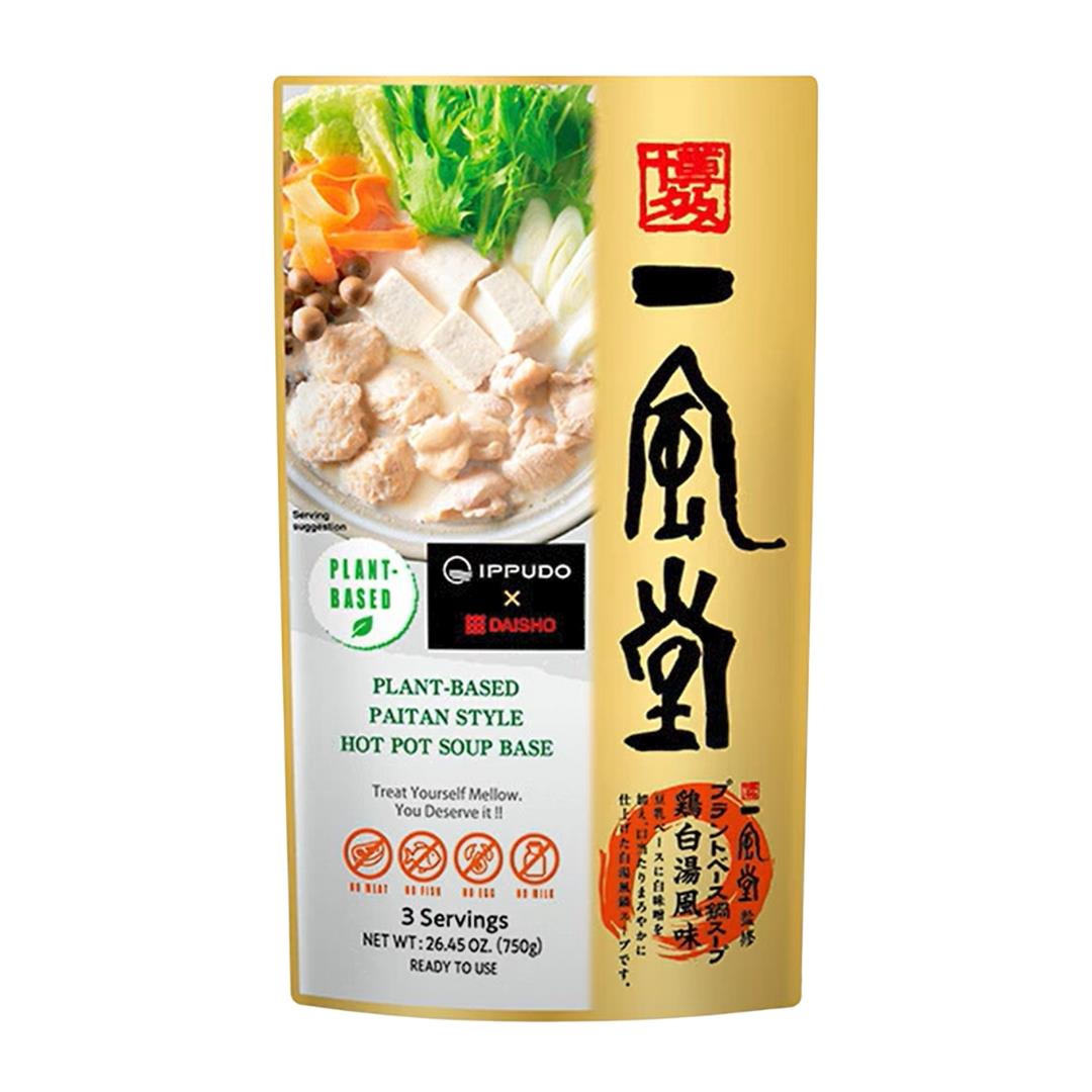 Daisho x Ippudo Plant Based Paitan Style Hot Pot Soup Base 一風堂監修 プラントベース鍋スープ 鶏白湯風味 10 x 750g