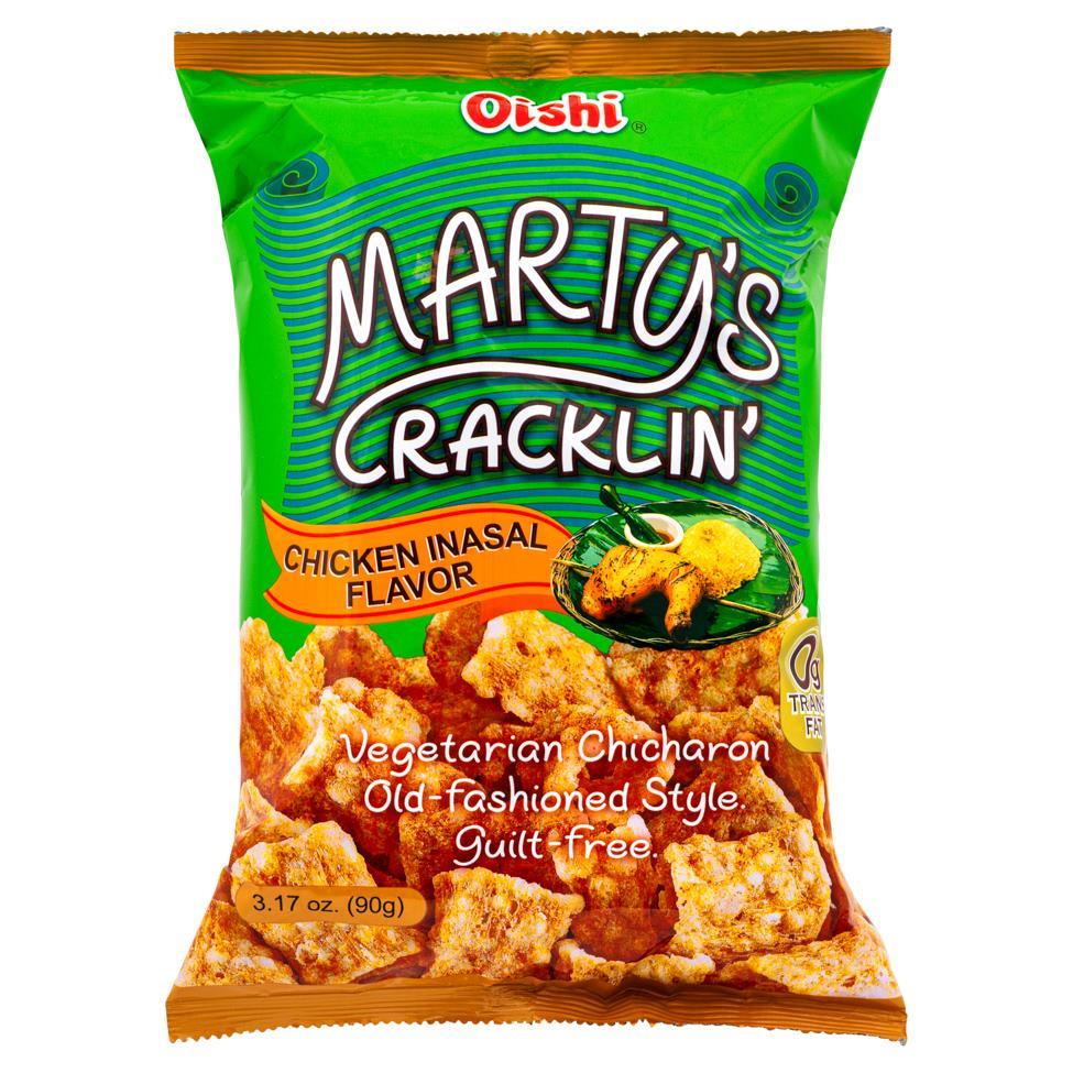 (Case) Oishi Marty's Cracklin' (Chicken Inasal Flavour) 90g*30