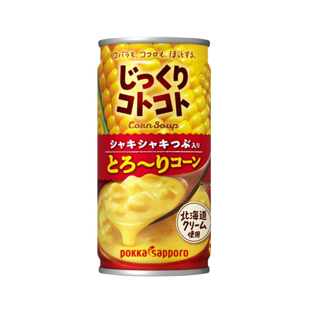 Pokka Sapporo Canned Slowly Rich Corn Soup じっくりコトコト とろ~りコーン 30 x 190g
