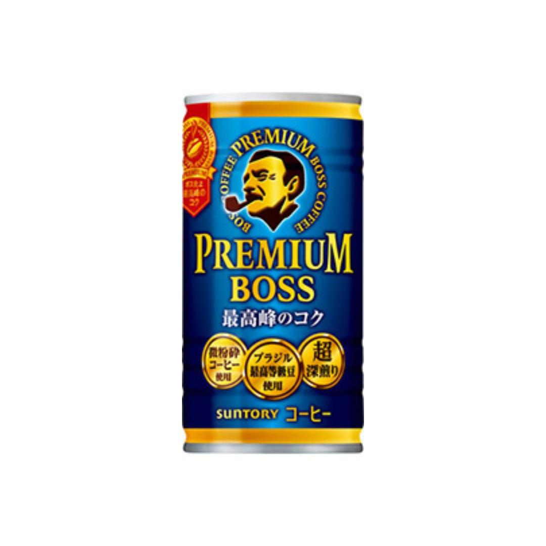 (Case) Suntory Premium BOSS Coffee (Can) プレミアムボス 185g*30