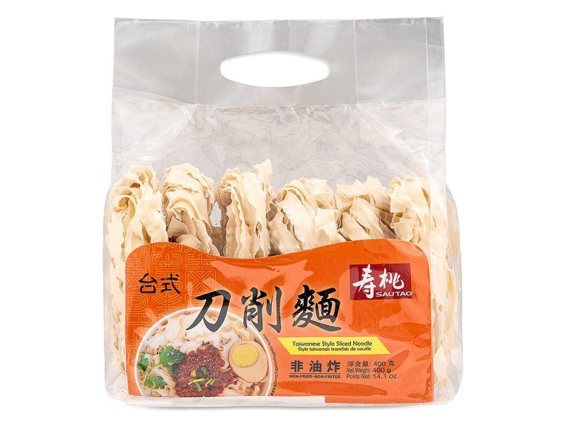 (Case) Sau Tao Taiwanese Style Sliced Noodle 壽桃 台式刀削麵 400g*12