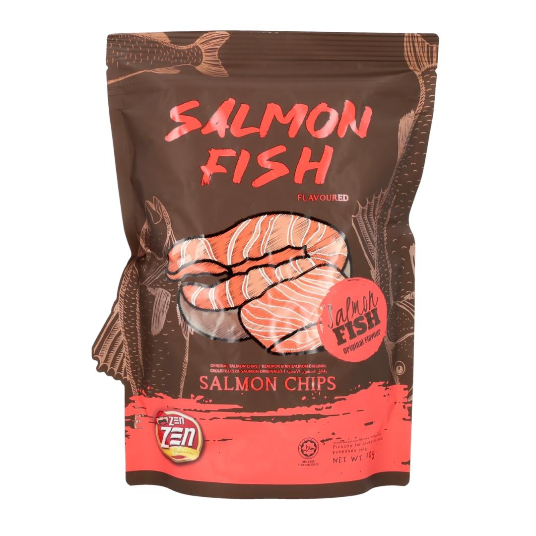 Zen Zen Salmon Chips (Original Flavour) 24 x 70g