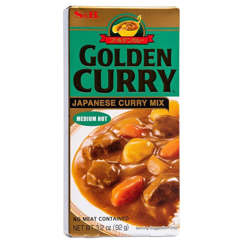 (Case) S&B Golden Curry Japanese Curry Mix (Med / Hot) 92g*24