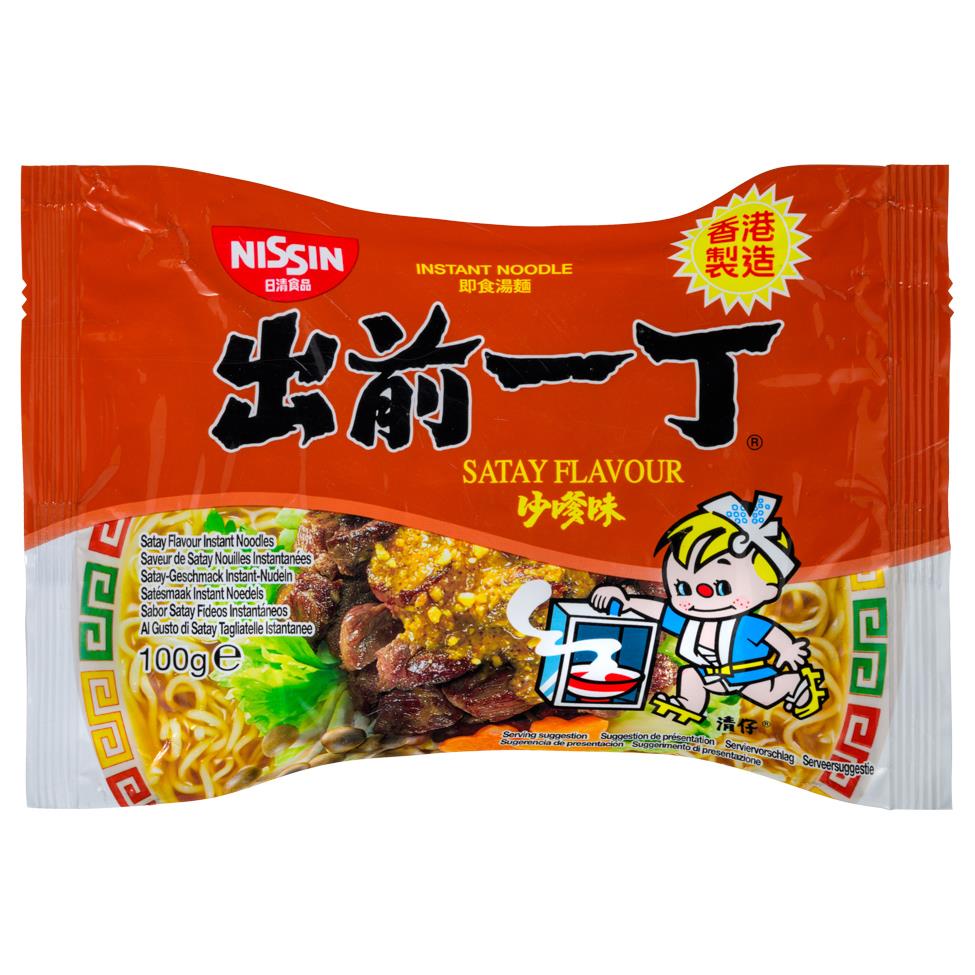 (Case) Nissin Satay Flavour Instant Noodles 出前一丁 沙爹味 100g*30