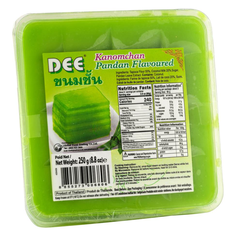 ❄️ DEE Frozen Kanomchan Pandan Flavoured Dessert 30 x 250g