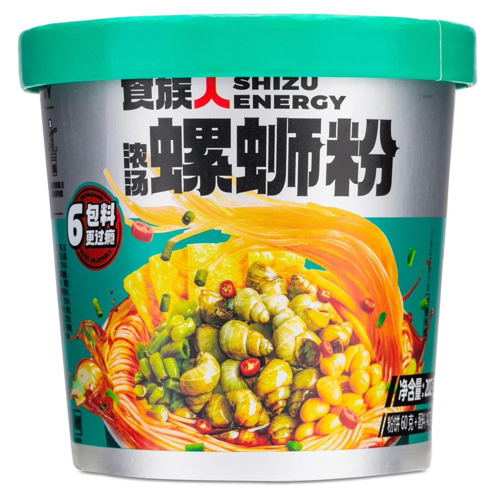(Case) Shizu Energy Snail Flavour Vermicelli 食族人 濃湯螺絲粉 202g*12