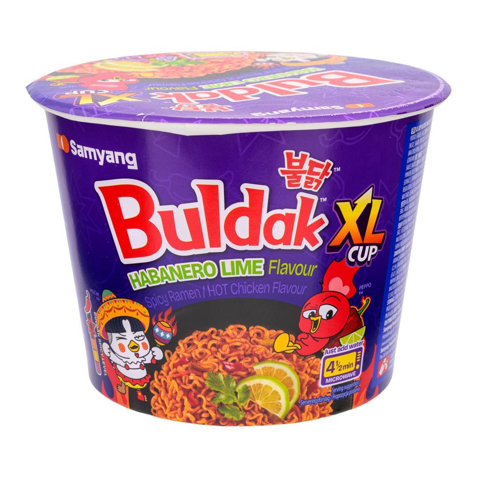 Samyang Buldak Hot Chicken Flavour Ramen Big Bowl (Habanero Lime) 6 x 135g