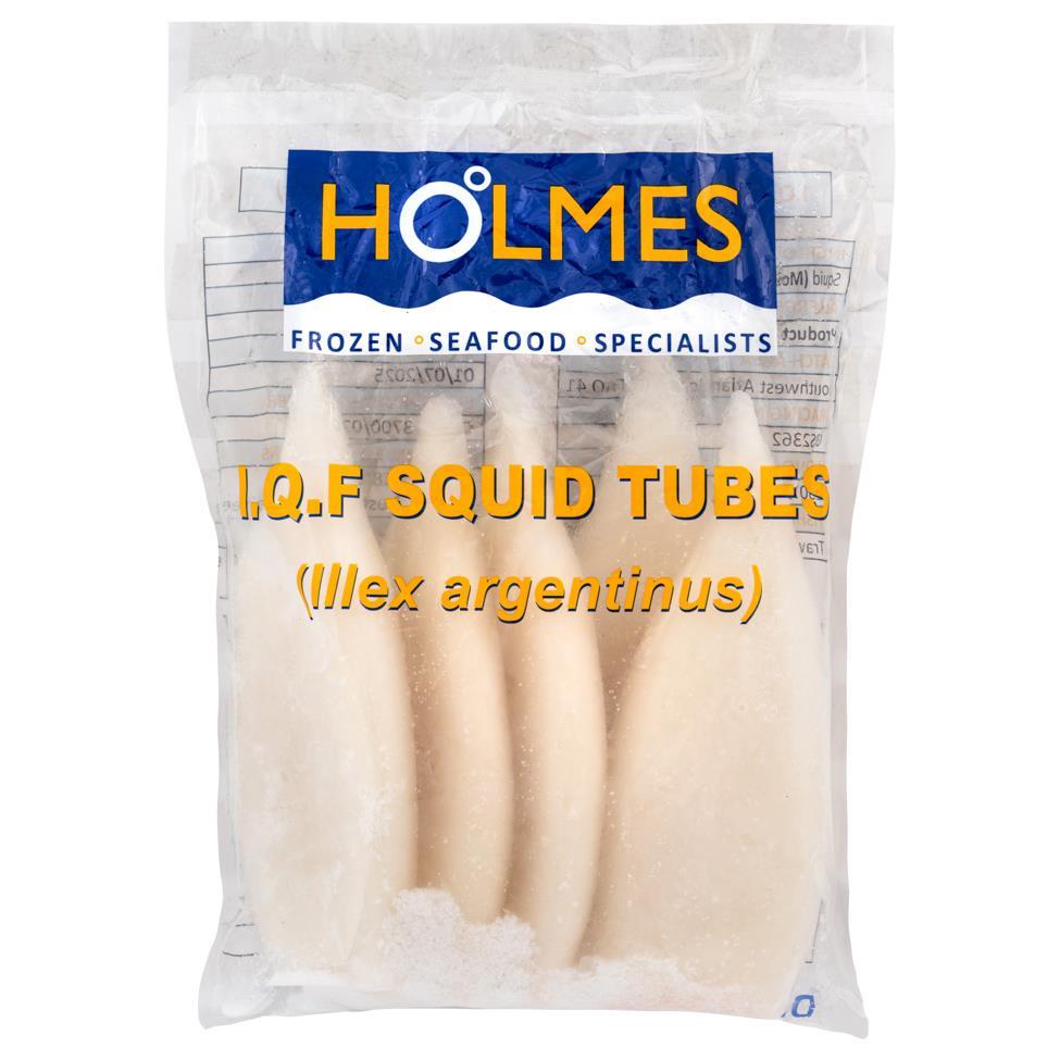 ❄️ Holmes Squid Tubes (Size: U/5) 10 x 600g