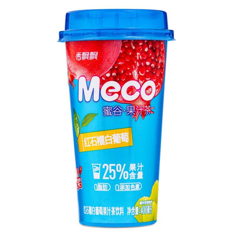 (Case) Xiang Piao Piao Meco Pomegranate & White Grape Juice 香飄飄 蜜谷果汁茶 (紅石榴白葡萄) 400ml*15