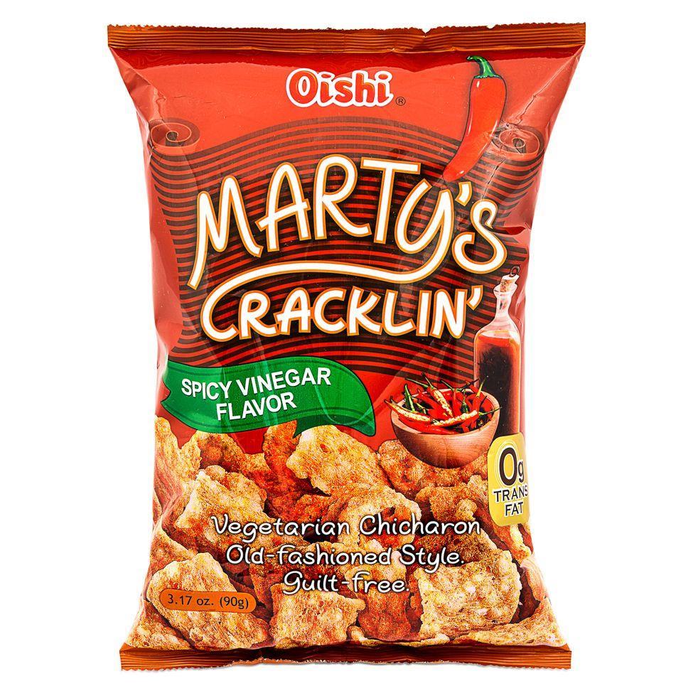 (Case) Oishi Marty's Cracklin' (Spicy Vinegar Flavour) 90g*30