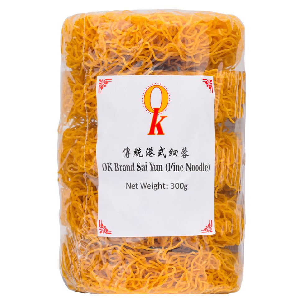 (Case) OK Brand Sai Yun (Fine Noodle) 傳統港式細蓉 300g*20