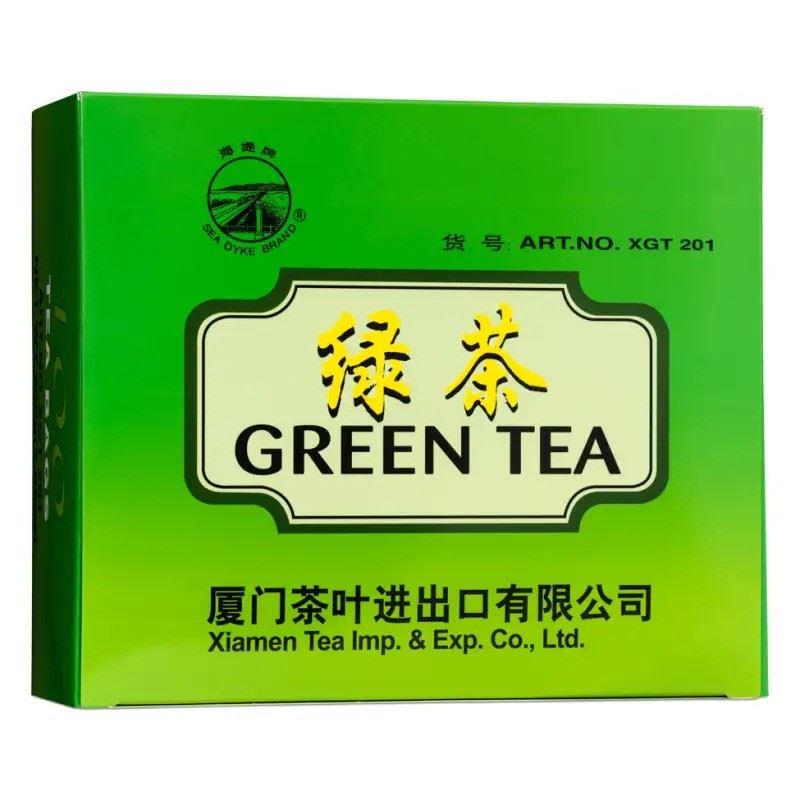 (Case) Sea Dyke Brand Green Tea Bags (100 Tea Bags) 海堤牌 綠茶 (100包) 200g*24