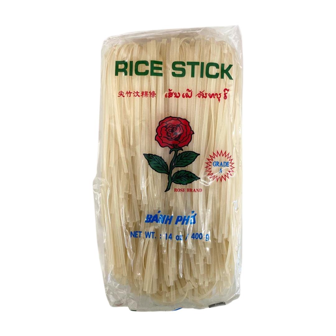 Rose Brand Rice Stick 玫瑰牌 尖竹汶粿條 (3mm) 30 x 400g