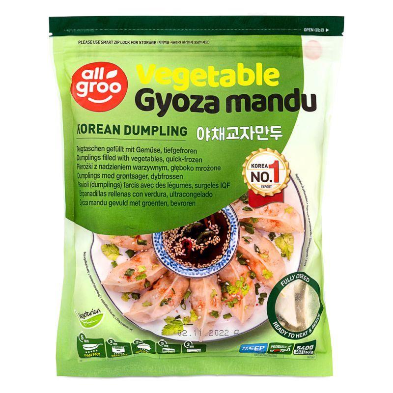 ❄️ Allgroo Vegetable Gyoza Mandu Korean Dumpling 야채교자만두 12 x 540g