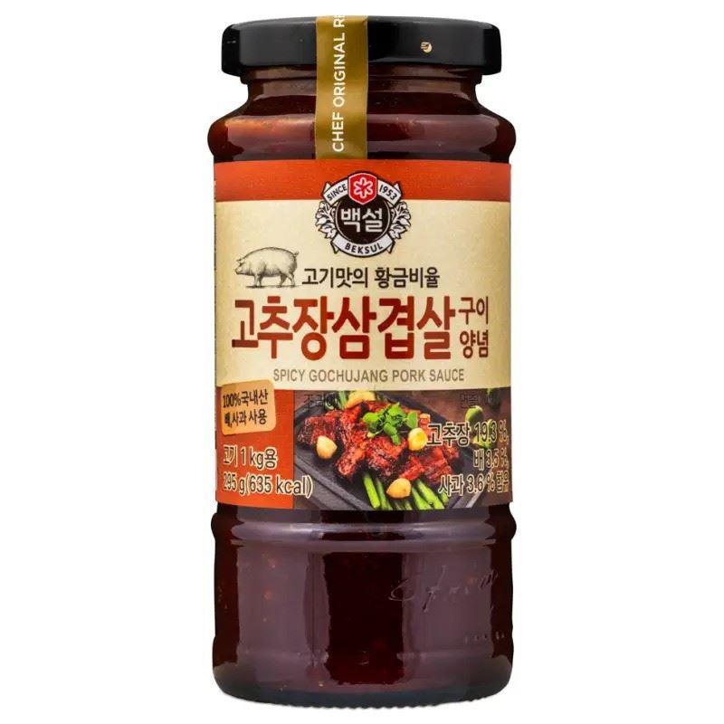 Beksul Spicy Bulgogi Sauce for Pork 매콤한 돼지불고기 양념 20 x 290g