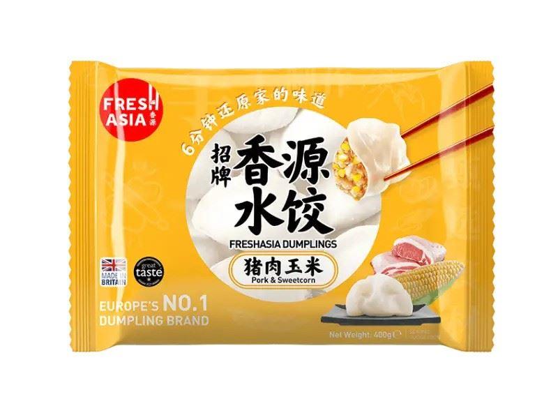 ❄️ Freshasia Dumplings (Pork & Sweetcorn) 香源 招牌水餃 (豬肉玉米) 25 x 400g