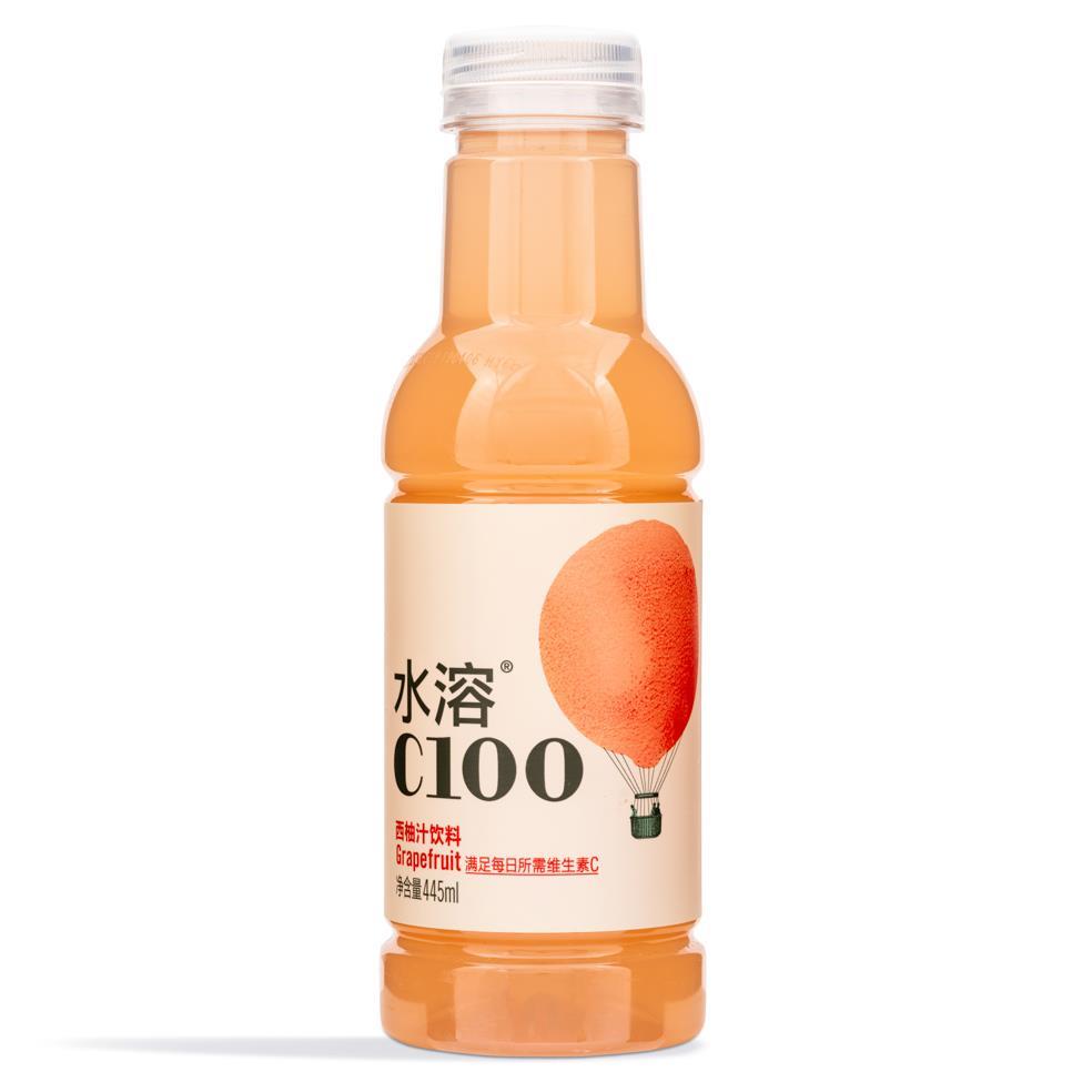 (Case) Nongfu Spring Compound Juice Drink (Grapefruit) 農夫山泉 水溶C100 (西柚味) 445ml*15