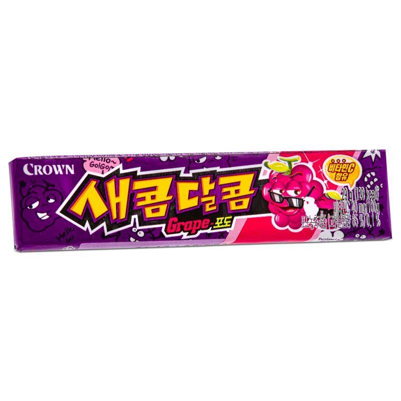 (Multi) Crown Secom-Dalcom Candy (Grape) 새콤달콤 (포도) 29g*15