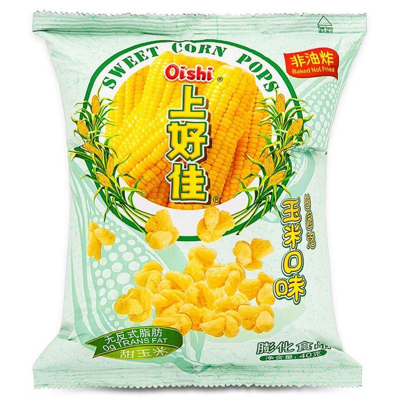 (Case) Oishi Sweet Corn Puff 上好佳 田園泡 (玉米口味) 40g*20