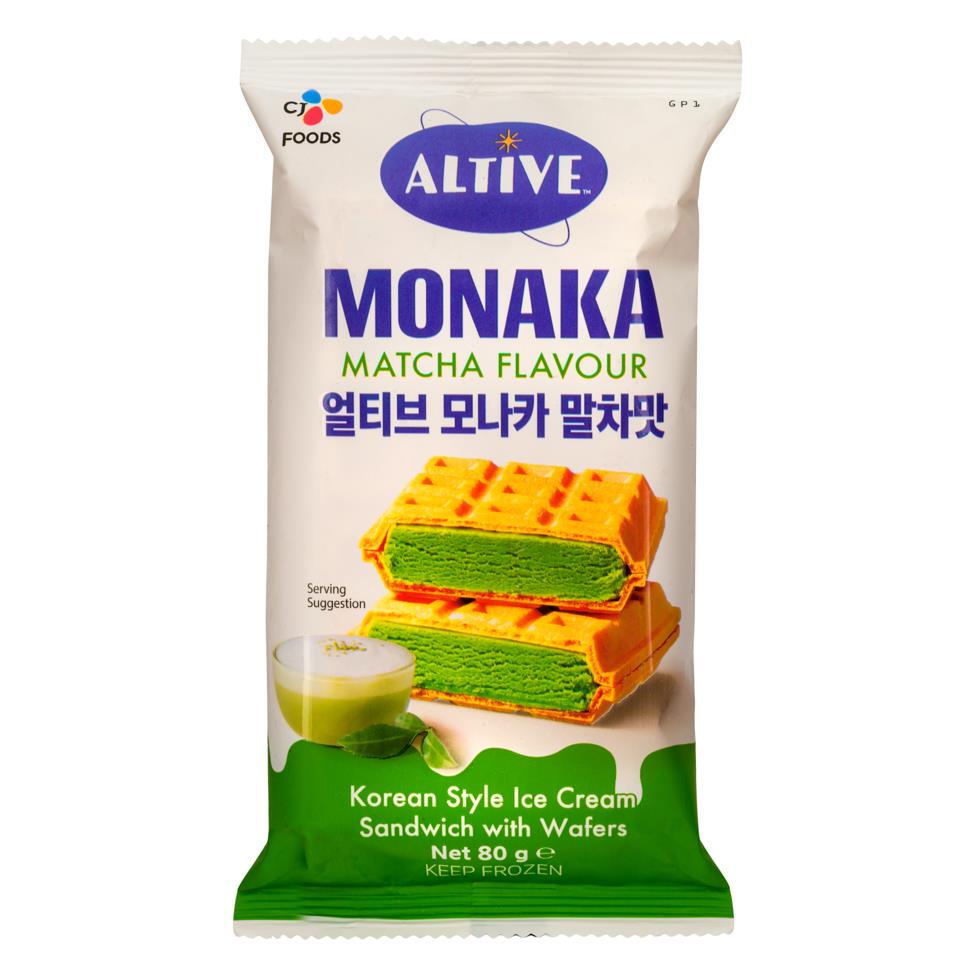 ❄️ CJ Altive Monaka Korean Style Ice Cream Sandwich with Wafers (Matcha Flavour)