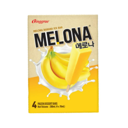 ❄️Melona Banana Ice Bar 12 x (4 x 70ml)