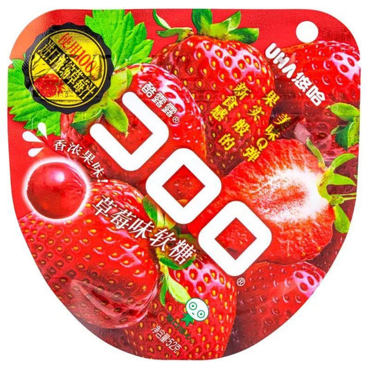 UHA Kororo Soft Candy (Strawberry Flavour) 悠哈 酷露露 草莓味軟糖 6 x 52g