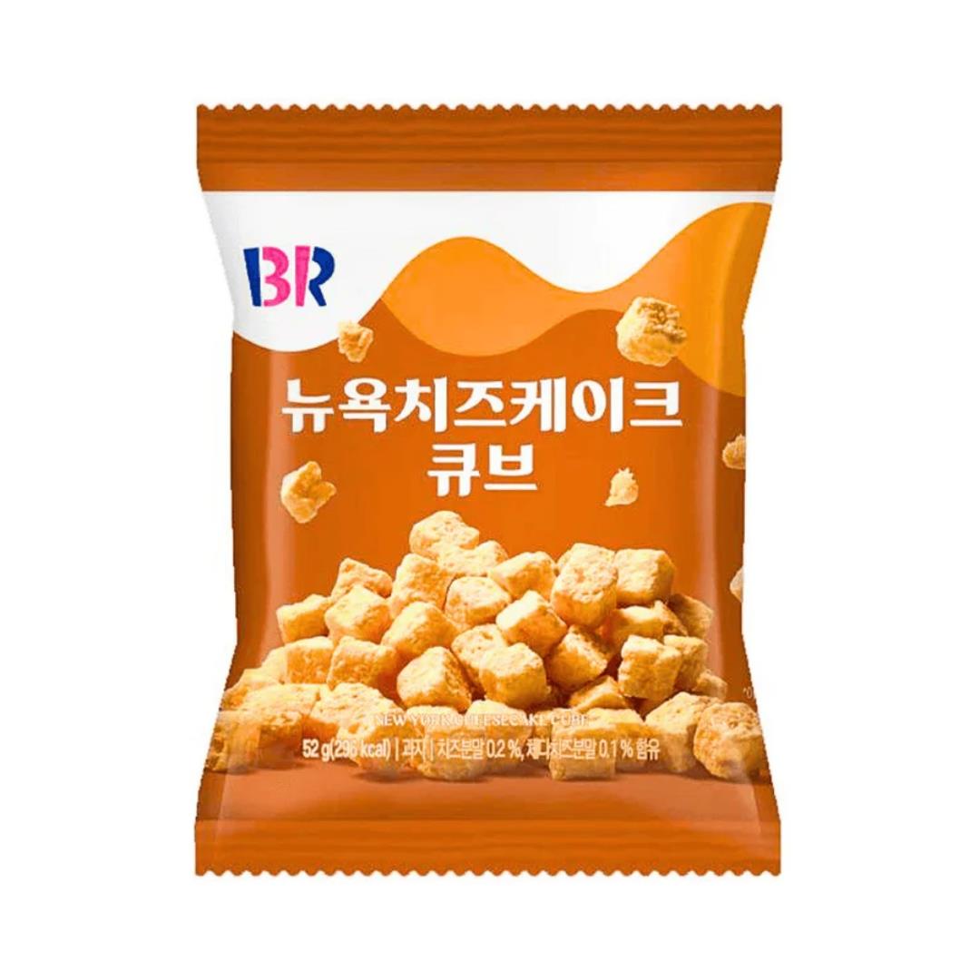Baskin-Robbins New York Cheese Cake Cube Snack 배스킨라빈스 뉴욕 치즈케이크 큐브 10 x 55g
