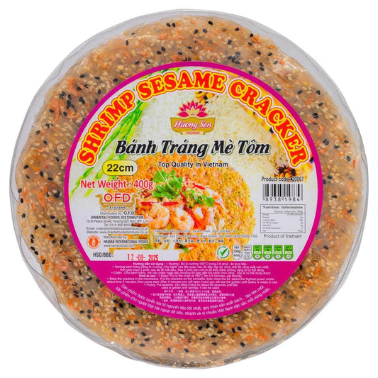 (Case) Huong Sen Shrimp Sesame Cracker 400g*22