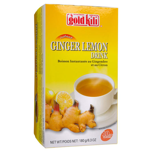 (Case) Gold Kili Instant Ginger Lemon Drink 金麒麟 即溶檸檬薑晶 180g*24