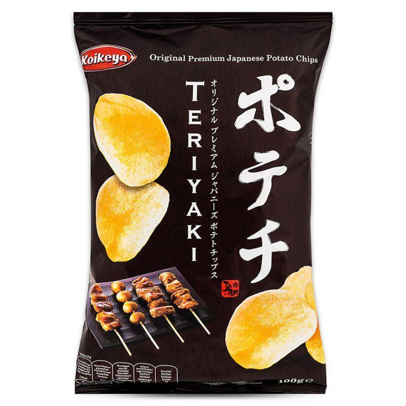 (Case) Koikeya Premium Japanese Potato Chips (Teriyaki) 100g*12