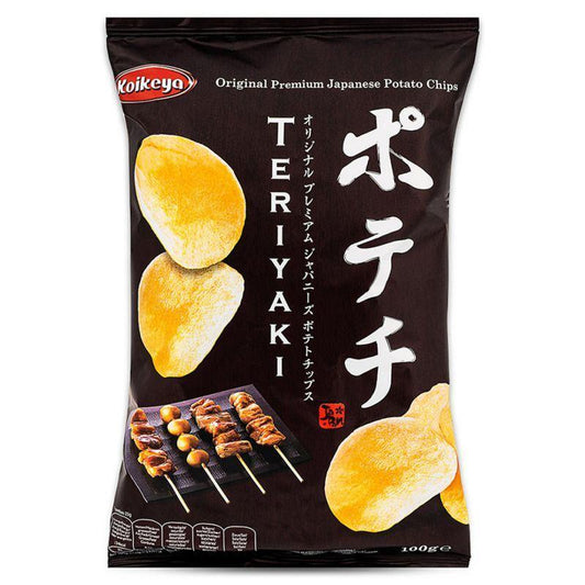 (Case) Koikeya Premium Japanese Potato Chips (Teriyaki) 100g*12