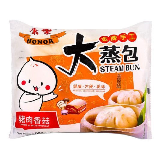 ❄️ Honor Pork & Mushroom Steam Bun 康樂 手工大蒸包 (豬肉香菇) 10 x 600g (4 pcs)