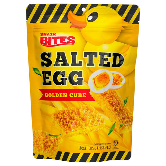 (Case) My Bizcuit Snazk Bites Golden Cube (Salted Egg Flavour) 喜樂麥 醬心鹹蛋黃酥 (原味) 100g*24