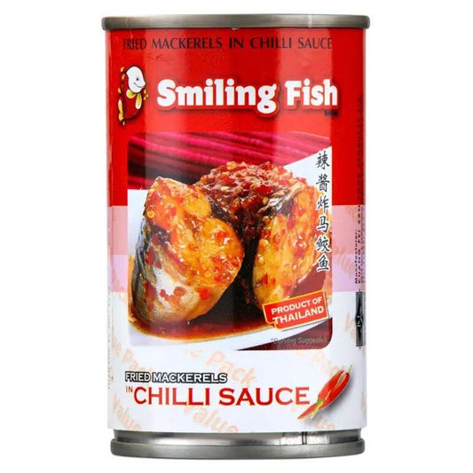 (Case) Smiling Fish Fried Mackerels in Chilli Sauce 辣醬炸馬鮫魚 155g*24
