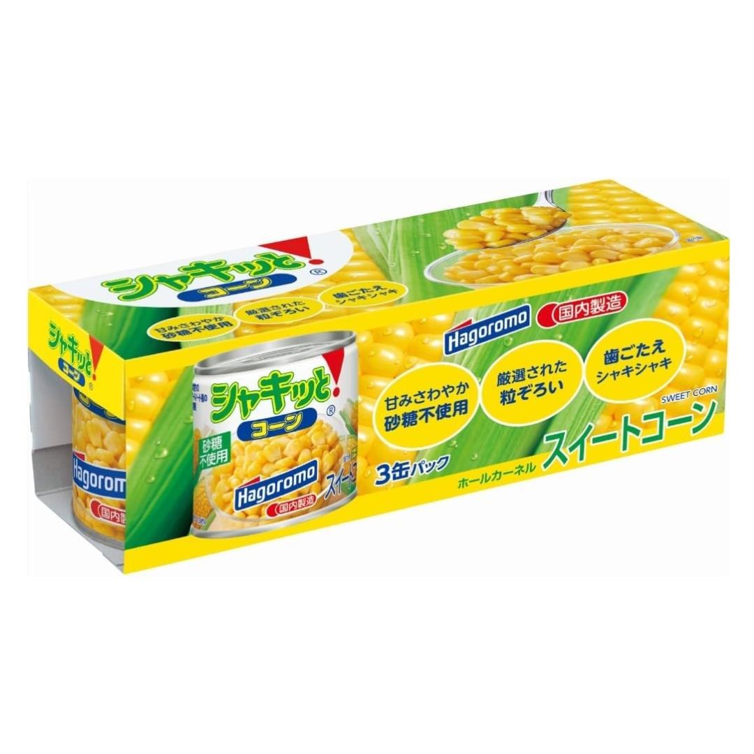(Case) Hagoromo Canned Sweet Corn (190g*3)*16