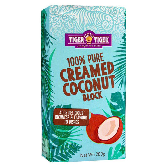 (Case) Tiger Tiger 100% Pure Creamed Coconut Block 200g*40