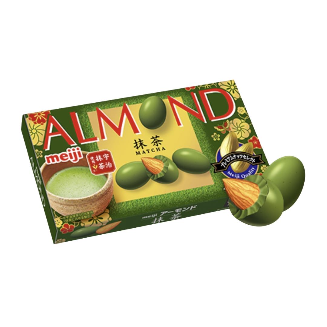 Meiji Almond Matcha Chocolate アーモンドチョコレート抹茶 8 x (10 x 67g)
