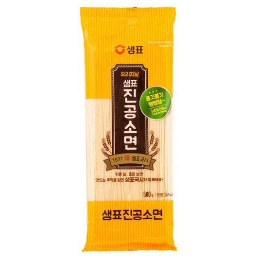 (Case) Sempio Wheat Noodle (Chewy & Thin) 샘표 진공소면 500g*18