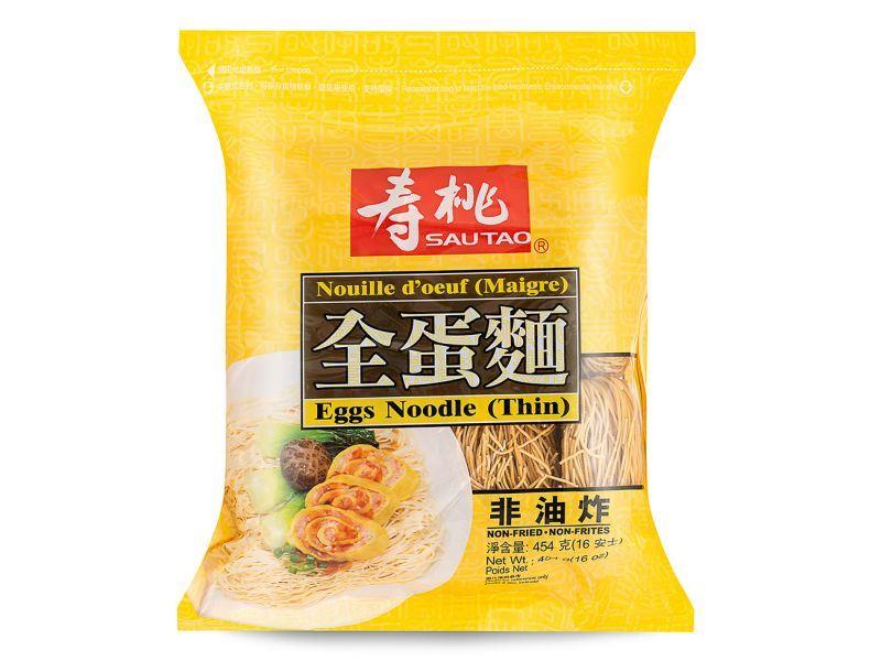 (Case) Sau Tao Egg Noodles (Thin) 壽桃牌 全蛋麵 (幼條) 454g*24