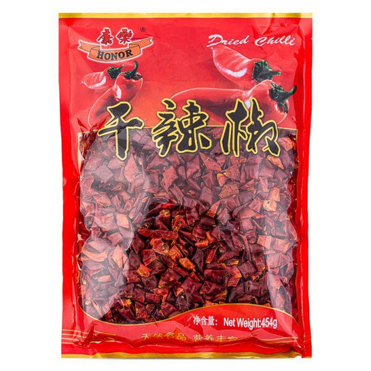(Case) Honor Dried Chilli Pieces (L) 康樂 乾辣椒段 (大) 454g*20
