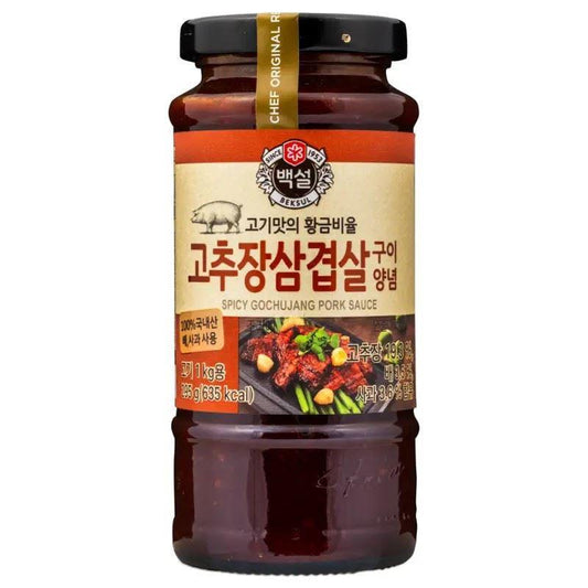 Beksul Spicy Gochujang Pork Sauce 고추장삼겹살구이양념 20 x 295g